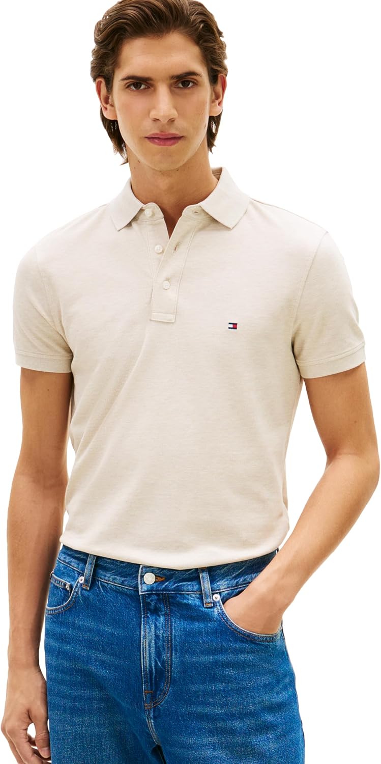 POLO PARA HOMBRE TOMMY HILFIGER MANGA CORTA SLIM FIT CON ALGODÓN ORGÁNICO Y STRETCH - 5