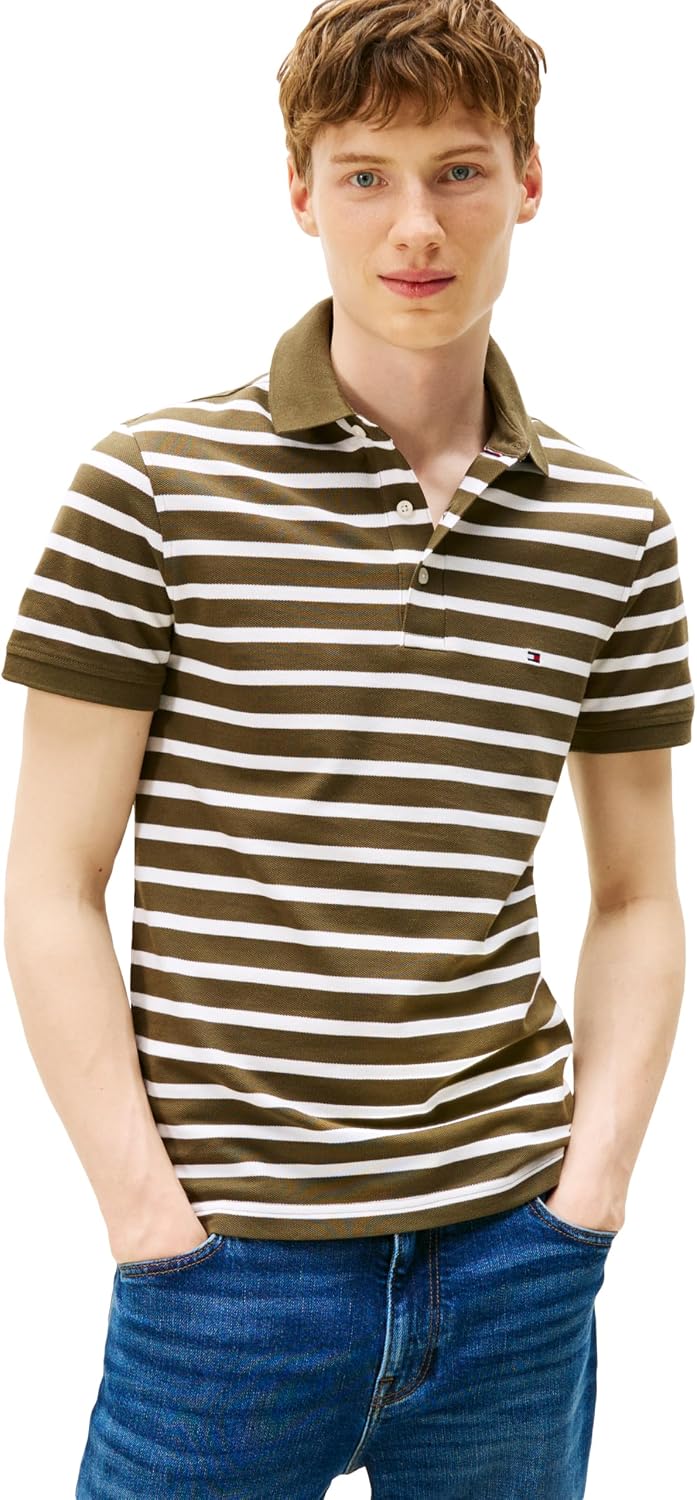 POLO PARA HOMBRE TOMMY HILFIGER SLIM FIT CON ALGODÓN ORGÁNICO Y STRETCH - 1