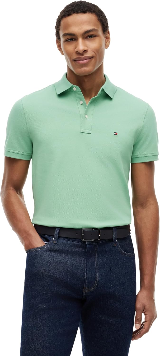 POLO PARA HOMBRE TOMMY HILFIGER SLIM FIT CON ALGODÓN ORGÁNICO Y STRETCH - 1