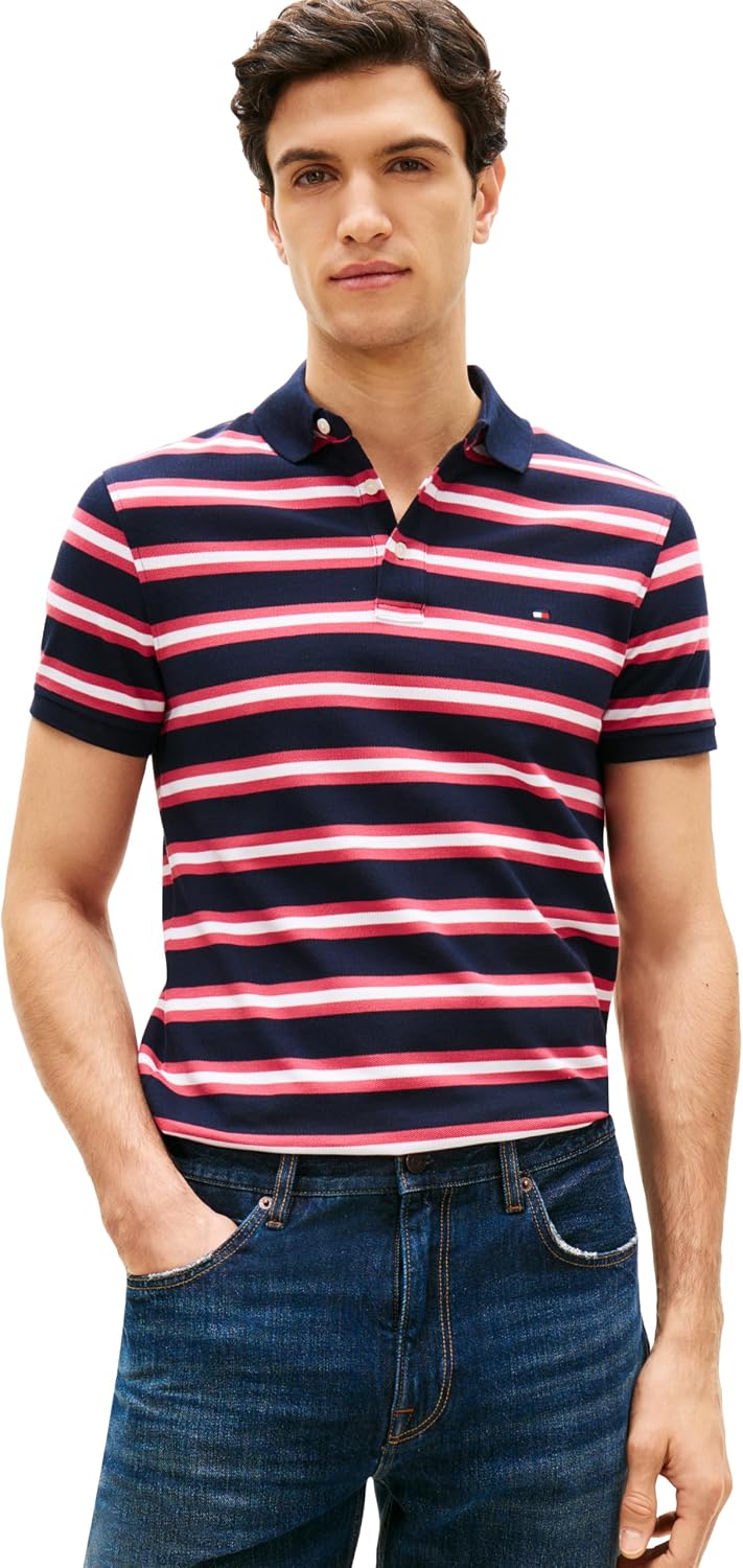 POLO PARA HOMBRE TOMMY HILFIGER SLIM FIT CON ALGODÓN ORGÁNICO Y STRETCH - 1