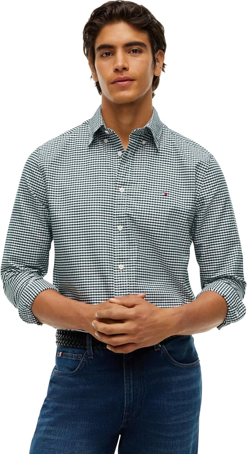 CAMISA DE HOMBRE TOMMY HILFIGER OXFORD MANGA LARGA REGULAR FIT - 1