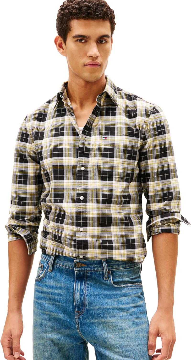 CAMISA HOMBRE TOMMY HILFIGER OXFORD MANGA LARGA REGULAR FIT - 1