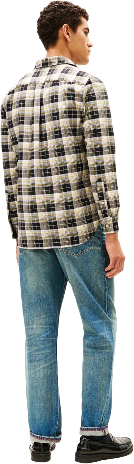 CAMISA HOMBRE TOMMY HILFIGER OXFORD MANGA LARGA REGULAR FIT - 4