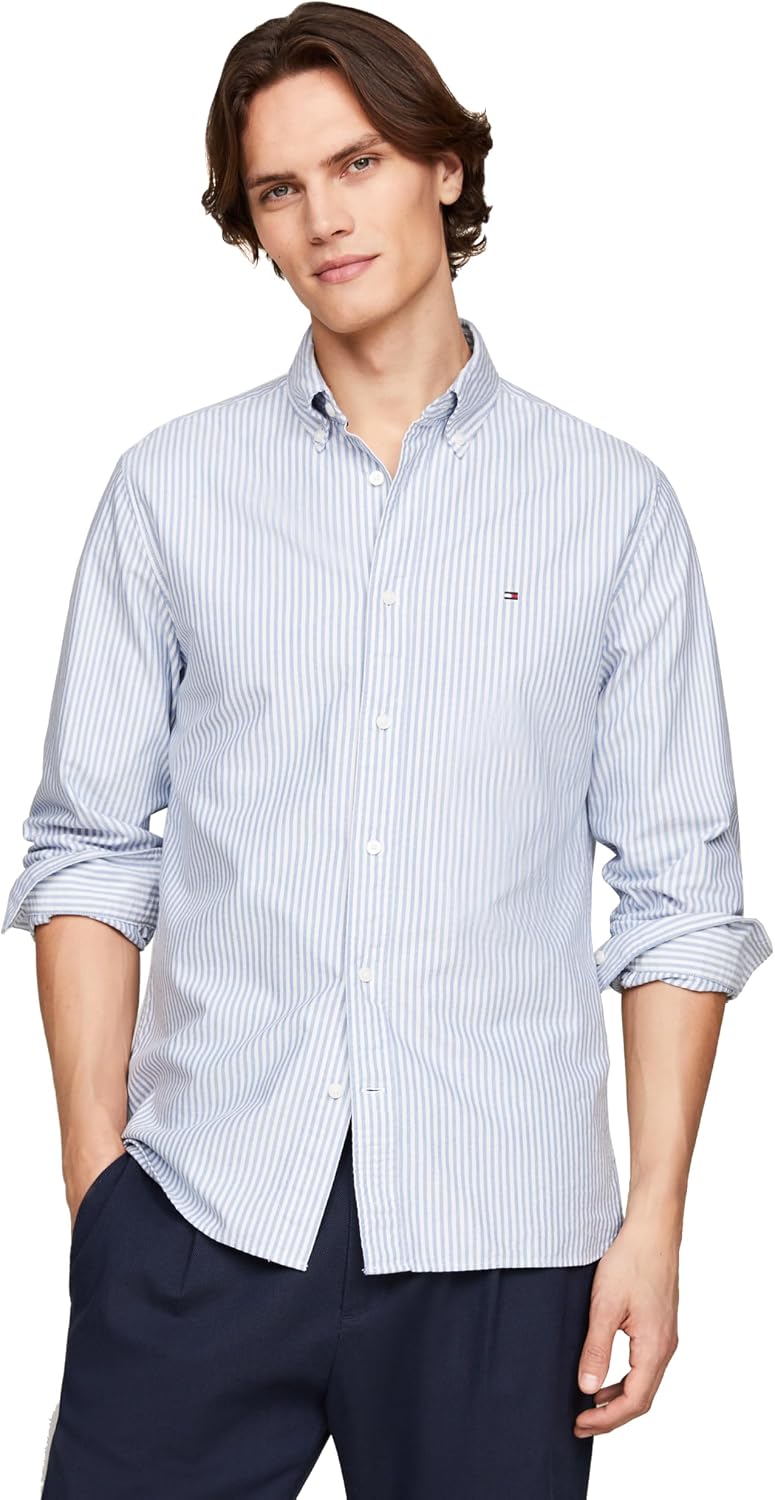 CAMISA DE HOMBRE TOMMY HILFIGER OXFORD MANGA LARGA REGULAR FIT - 1