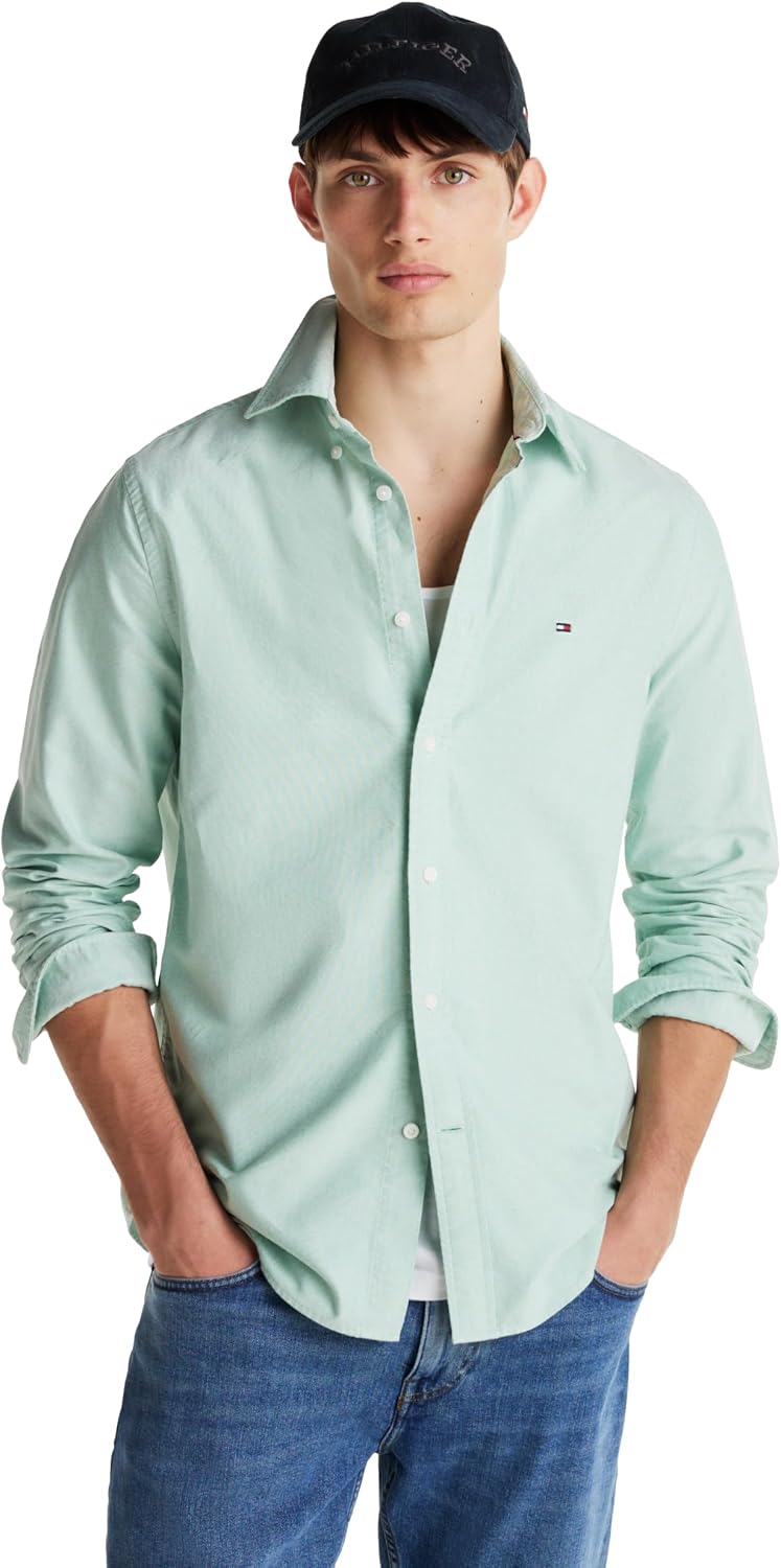 CAMISA HOMBRE TOMMY HILFIGER OXFORD MANGA LARGA REGULAR FIT - 1