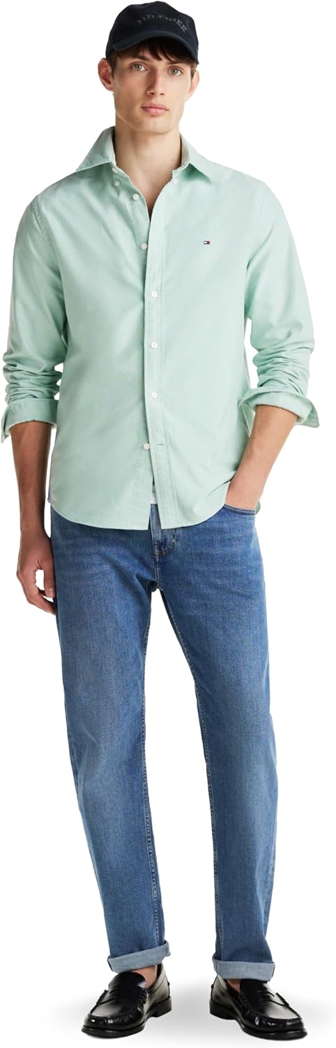 CAMISA HOMBRE TOMMY HILFIGER OXFORD MANGA LARGA REGULAR FIT - 3