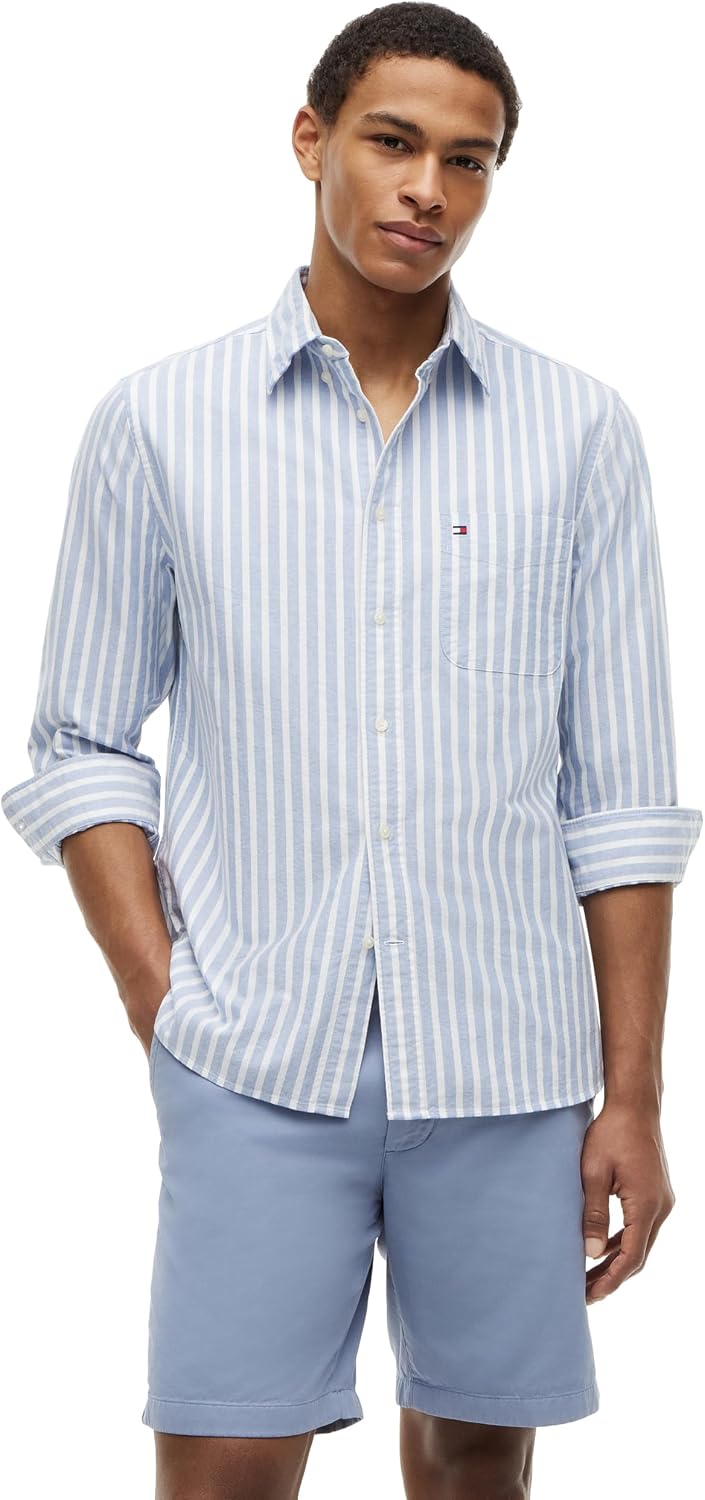 CAMISA HOMBRE TOMMY HILFIGER OXFORD MANGA LARGA REGULAR FIT - 1