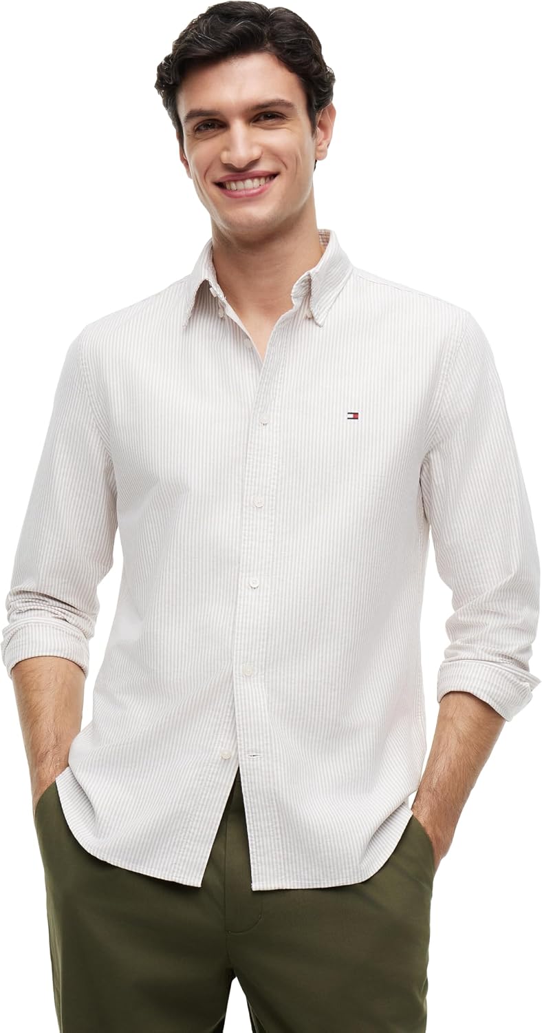 CAMISA DE HOMBRE TOMMY HILFIGER OXFORD MANGA LARGA REGULAR FIT - 1