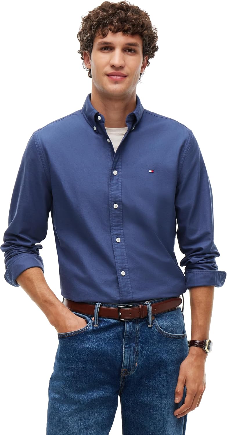 CAMISA DE HOMBRE TOMMY HILFIGER OXFORD MANGA LARGA REGULAR FIT - 1