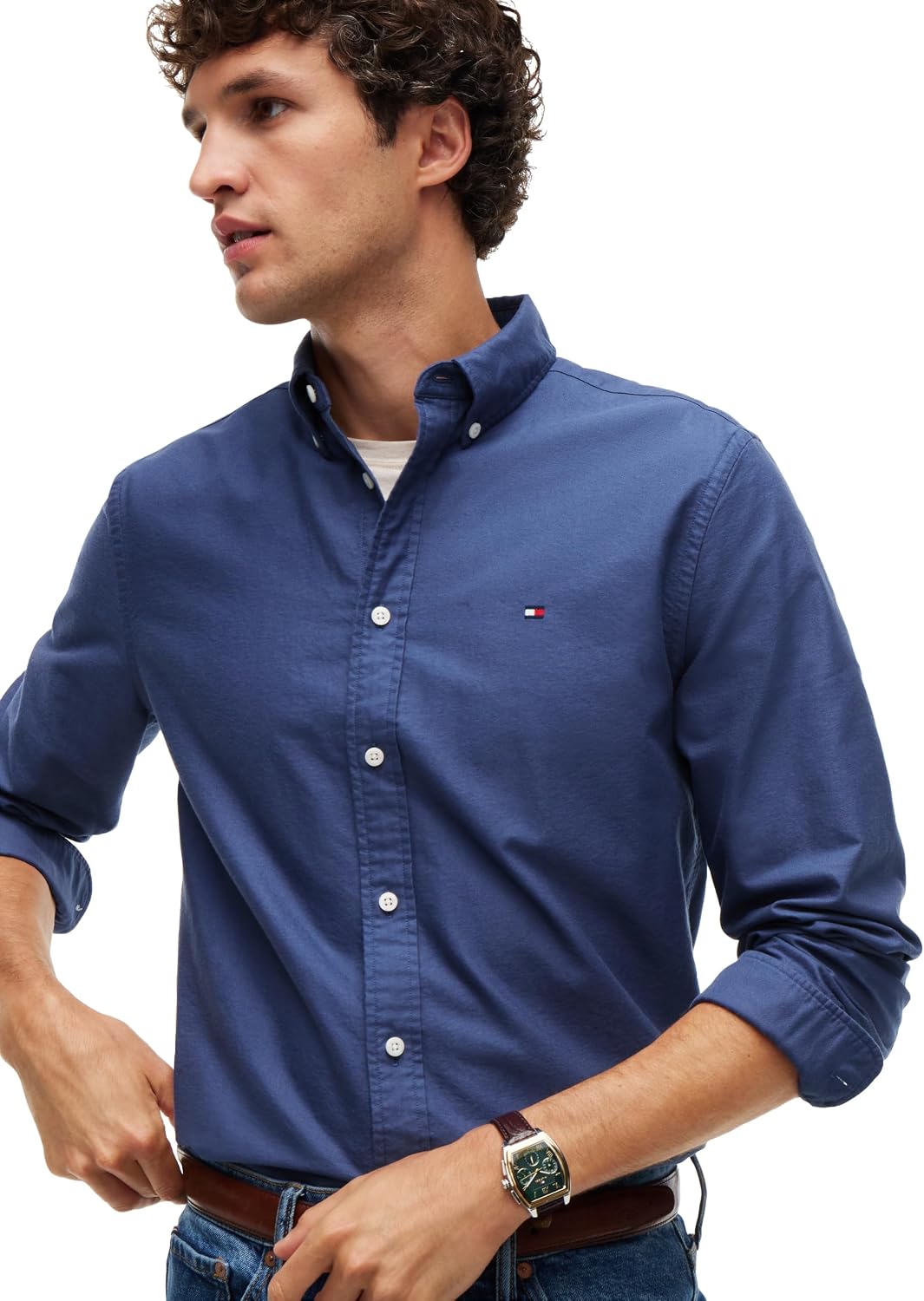 CAMISA DE HOMBRE TOMMY HILFIGER OXFORD MANGA LARGA REGULAR FIT - 2