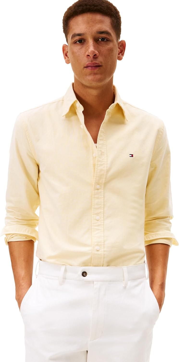 CAMISA DE HOMBRE TOMMY HILFIGER OXFORD MANGA LARGA REGULAR FIT - 5