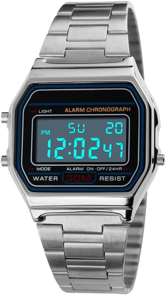 RELOJ DE PULSERA DIGITAL PARA HOMBRE PASOY ACERO DORADO - 1