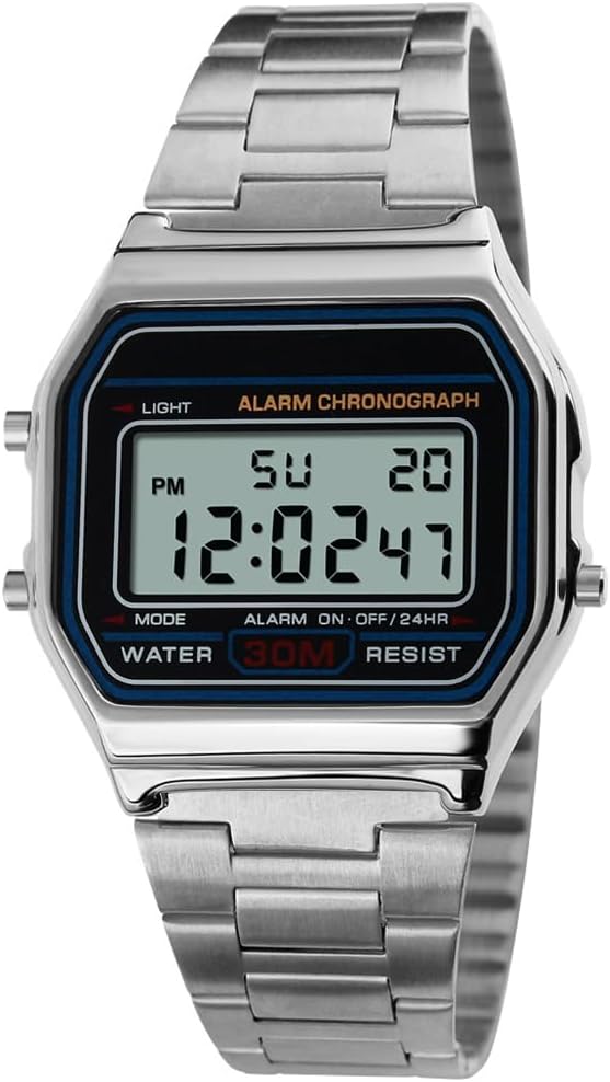 RELOJ DE PULSERA DIGITAL PARA HOMBRE PASOY ACERO DORADO - 2