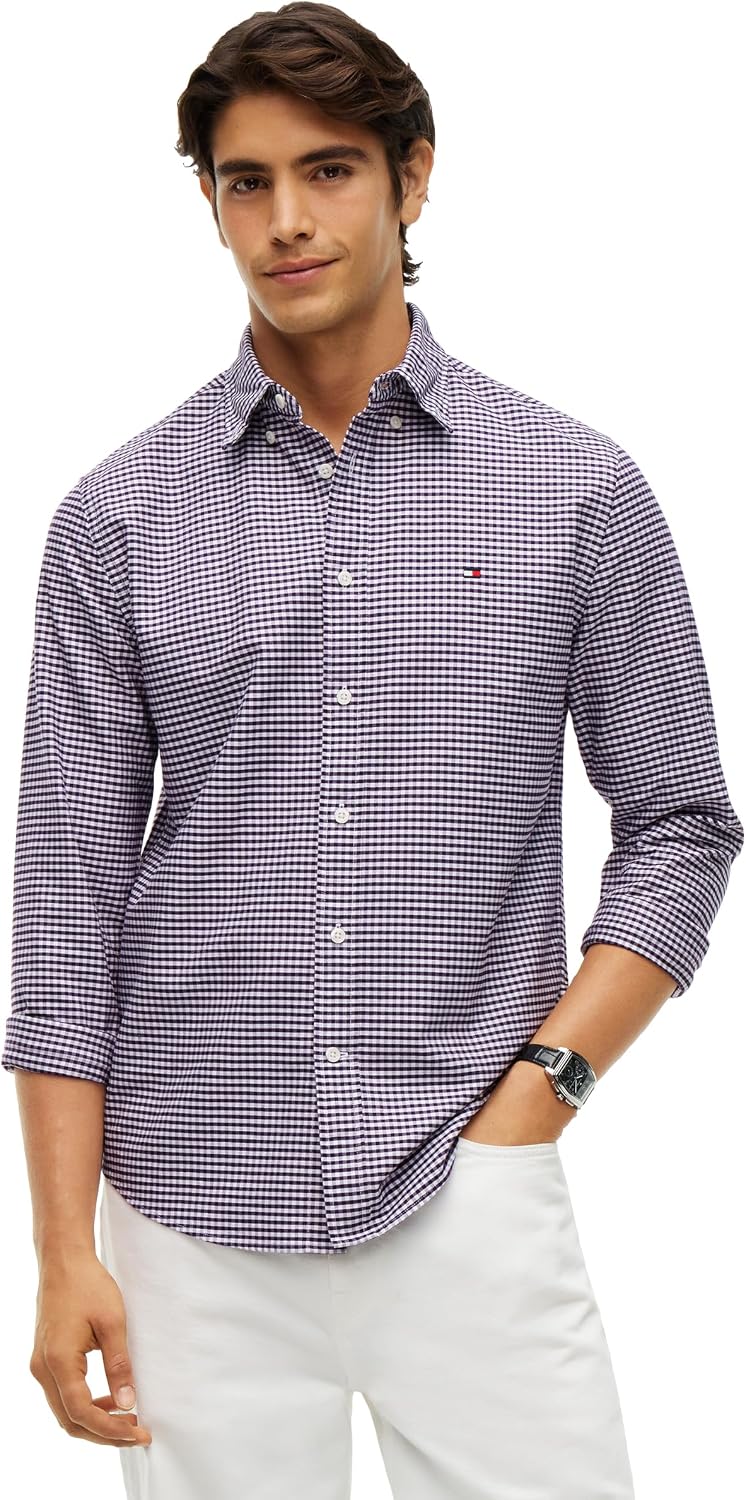 CAMISA HOMBRE TOMMY HILFIGER OXFORD MANGA LARGA REGULAR FIT - 1