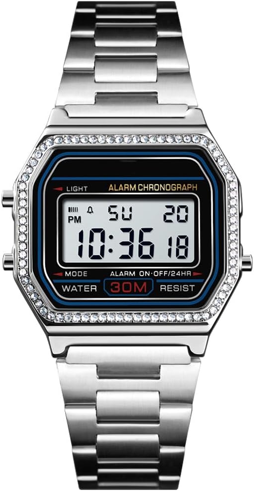 RELOJ DE PULSERA DIGITAL PARA HOMBRE PASOY ACERO DORADO - 1