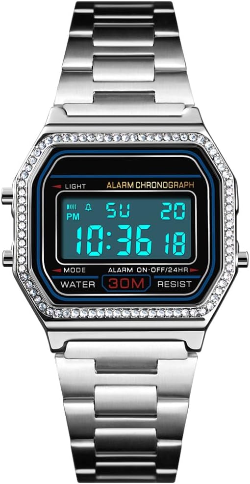 RELOJ DE PULSERA DIGITAL PARA HOMBRE PASOY ACERO DORADO - 2