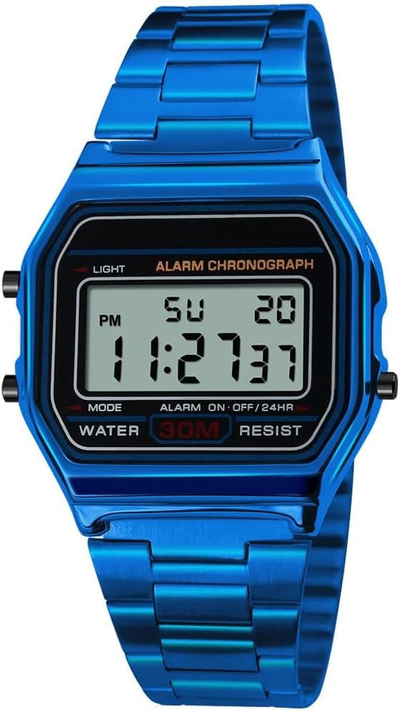 RELOJ DE PULSERA DIGITAL PARA HOMBRE PASOY ACERO INOXIDABLE DORADO - 1