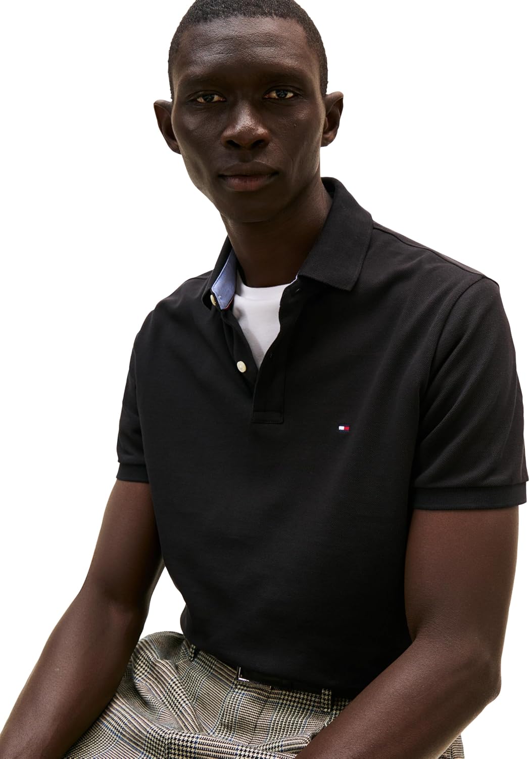 POLO PARA HOMBRE TOMMY HILFIGER MANGA CORTA ALGODÓN PIQUÉ AJUSTE REGULAR NEGRO - 2