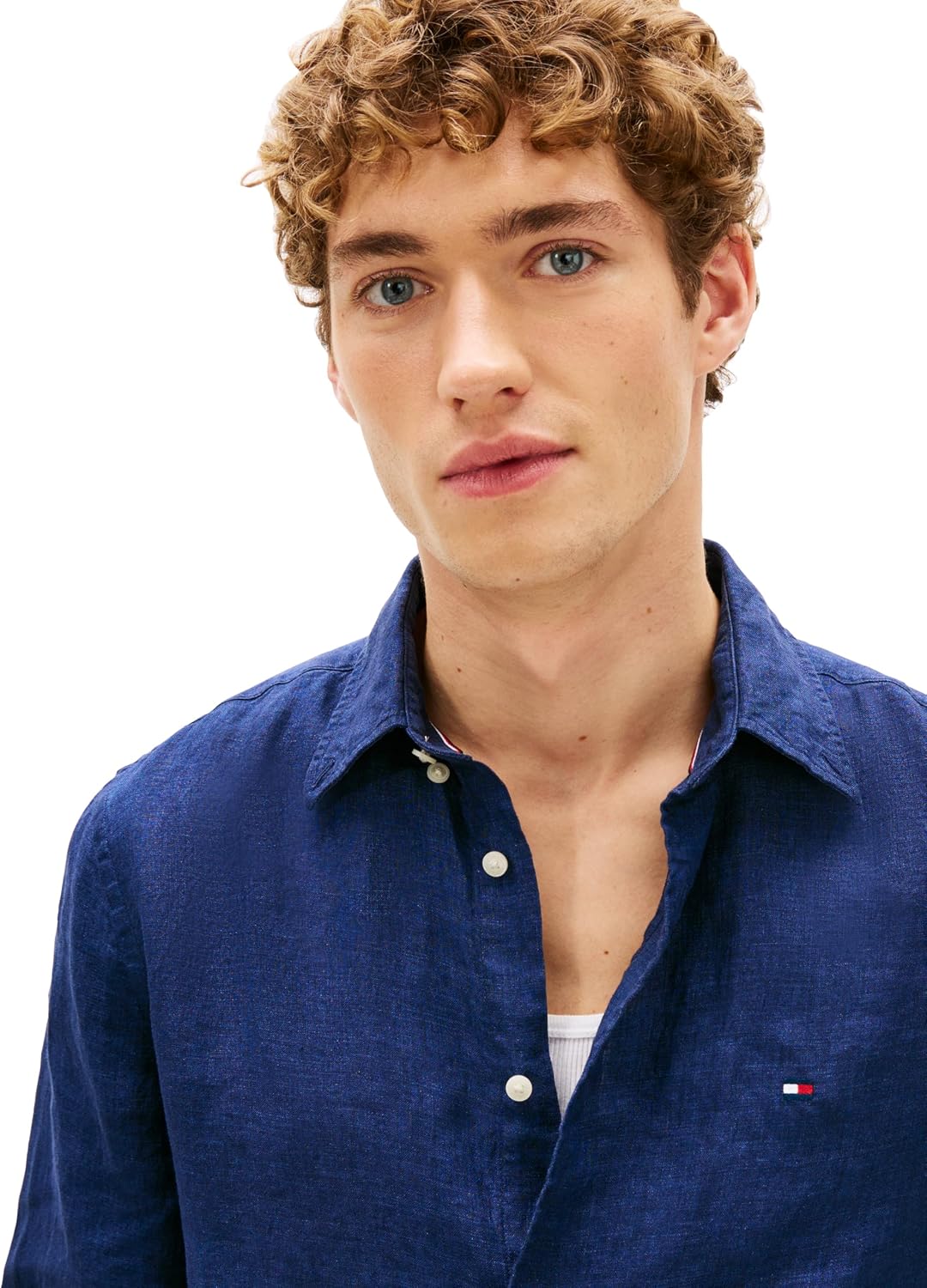 CAMISA DE LINO MANGA LARGA TOMMY HILFIGER PARA HOMBRE REGULAR FIT - 2
