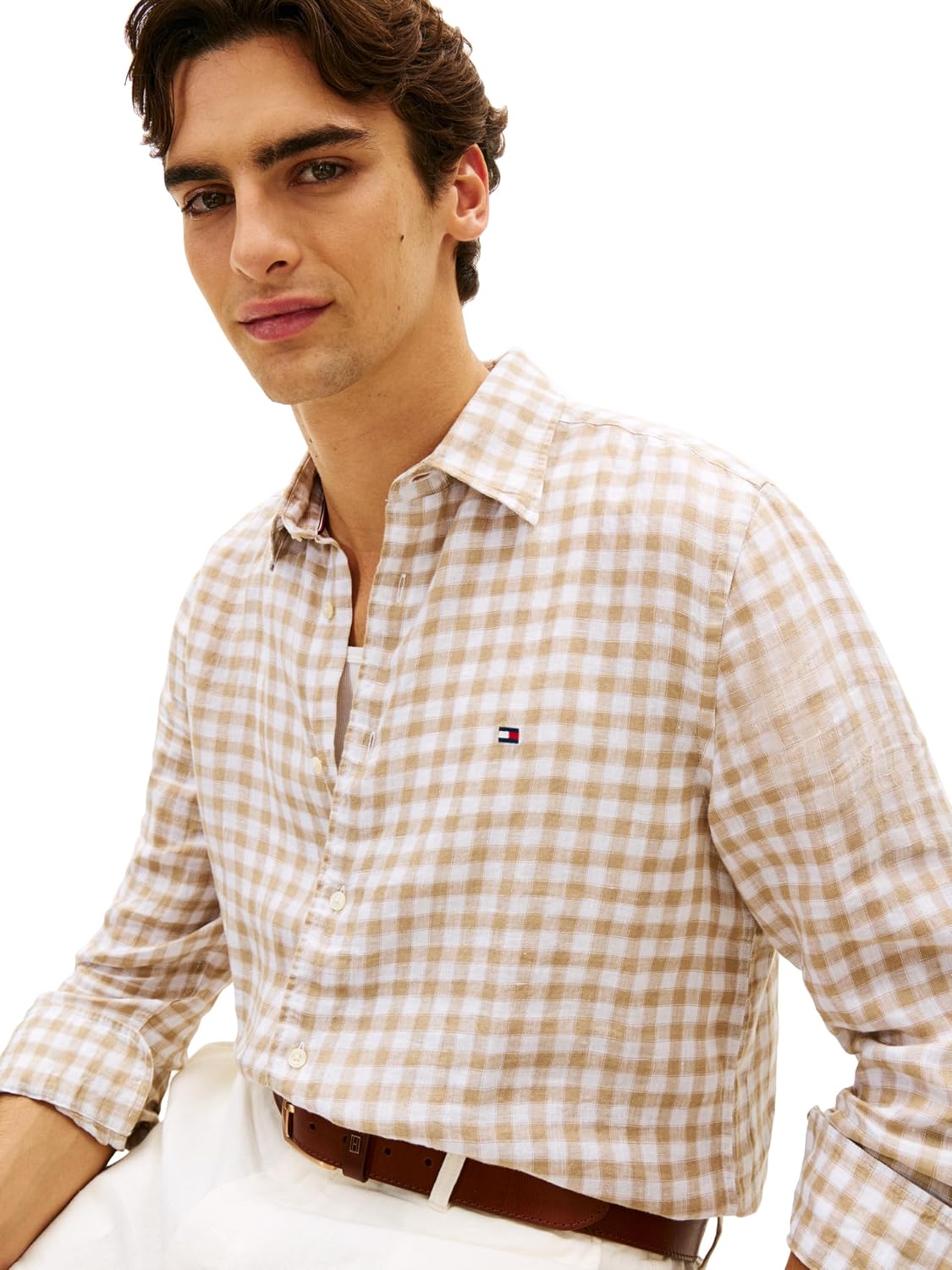 CAMISA DE HOMBRE TOMMY HILFIGER MANGA LARGA LINO AJUSTE REGULAR - 2