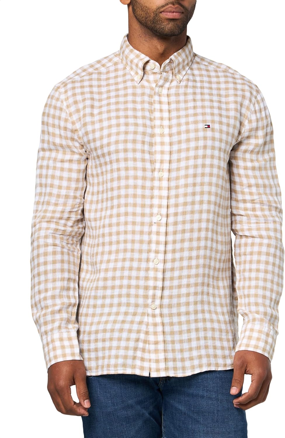 CAMISA DE HOMBRE TOMMY HILFIGER MANGA LARGA LINO AJUSTE REGULAR - 3