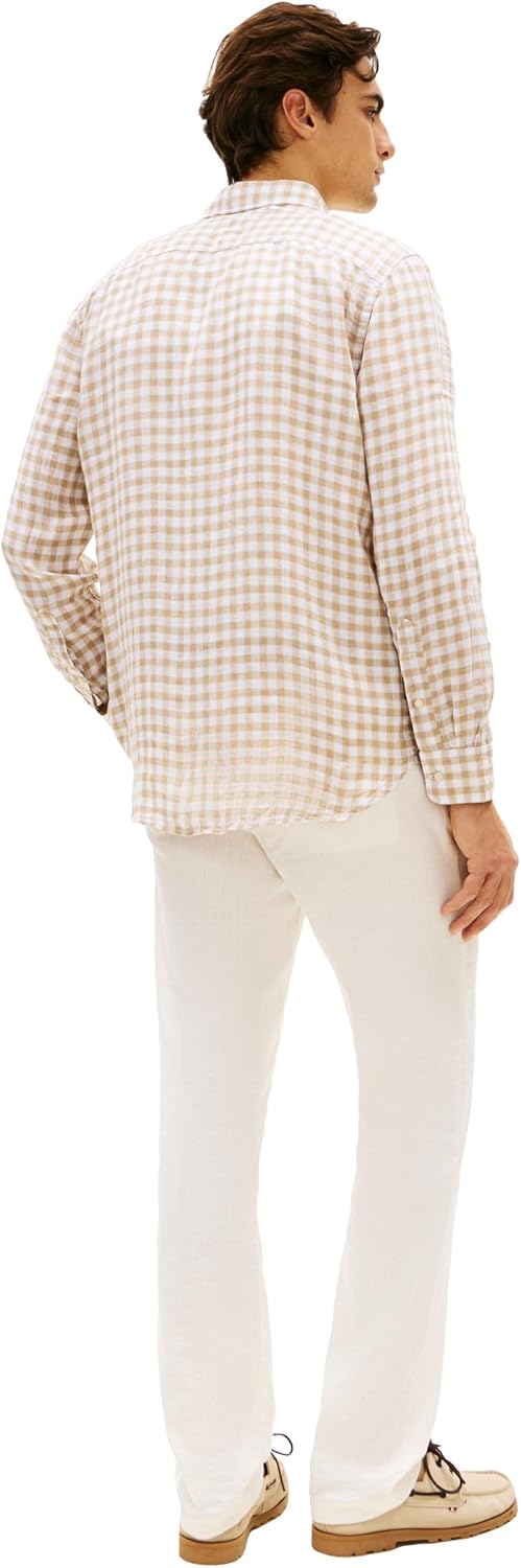CAMISA DE HOMBRE TOMMY HILFIGER MANGA LARGA LINO AJUSTE REGULAR - 5