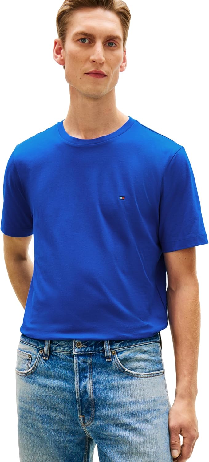 POLO HOMBRE TOMMY HILFIGER MANGA CORTA ALGODÓN CUELLO REDONDO REGULAR FIT - 1