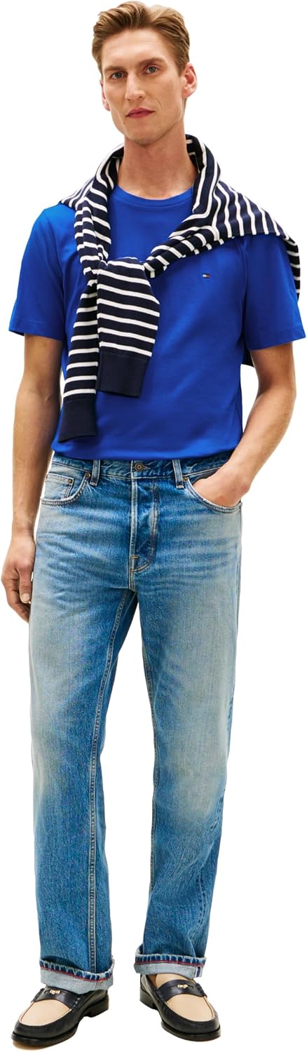 POLO HOMBRE TOMMY HILFIGER MANGA CORTA ALGODÓN CUELLO REDONDO REGULAR FIT - 3