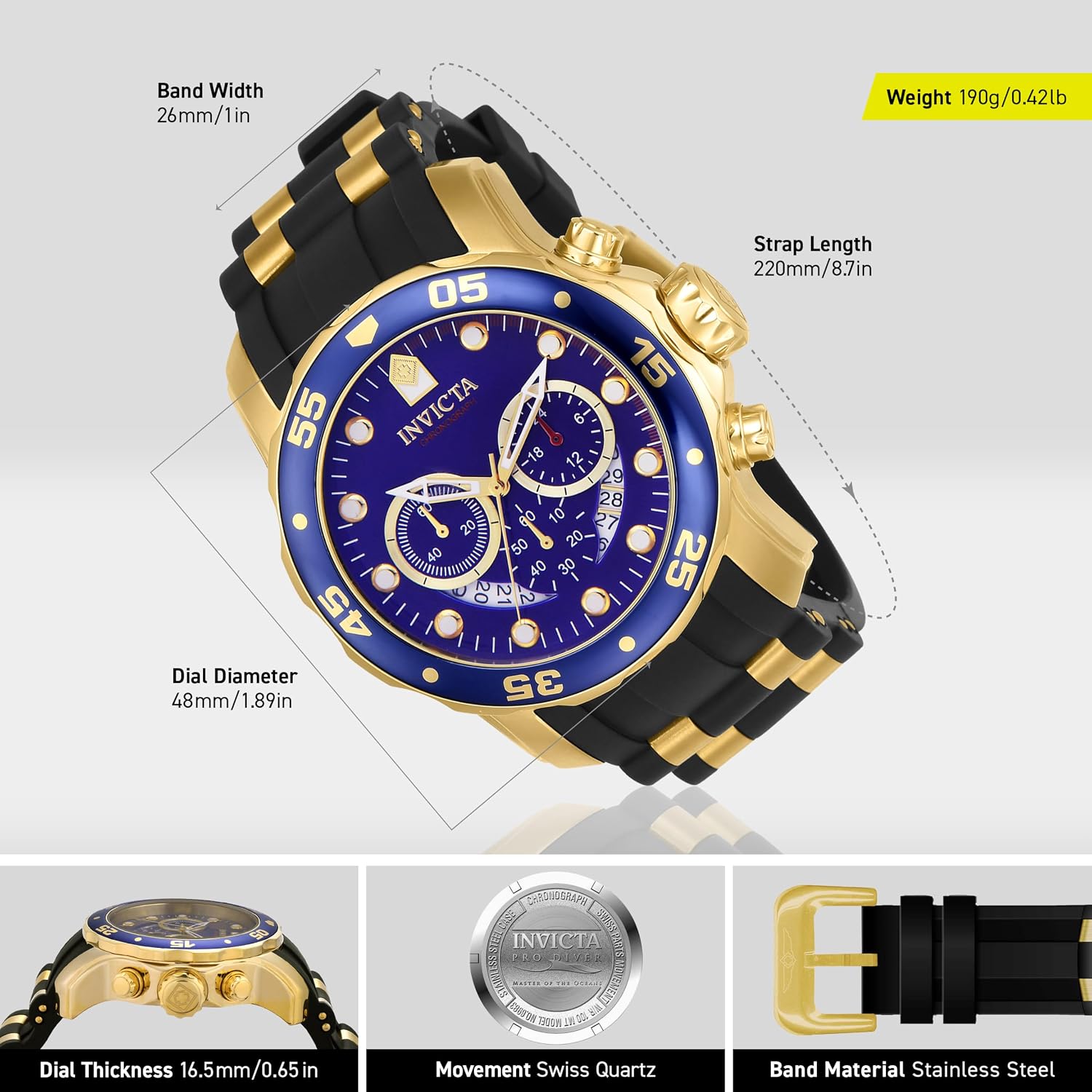 RELOJ DE PULSERA INVICTA PRO DIVER PARA HOMBRE - 3