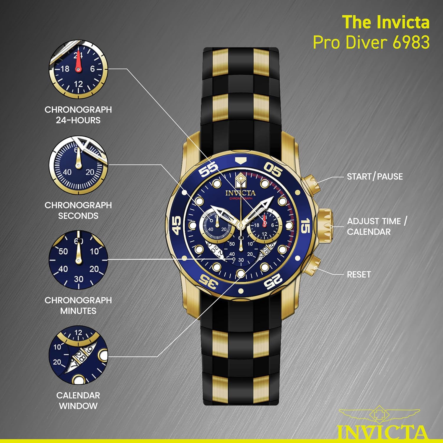 RELOJ DE PULSERA INVICTA PRO DIVER PARA HOMBRE - 4
