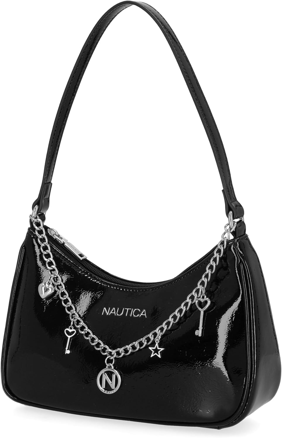 BOLSO HOBO PARA MUJER NAUTICA VOYAGER EN CUERO VEGANO GRANDE CON CIERRE DE CREMALLERA - 1