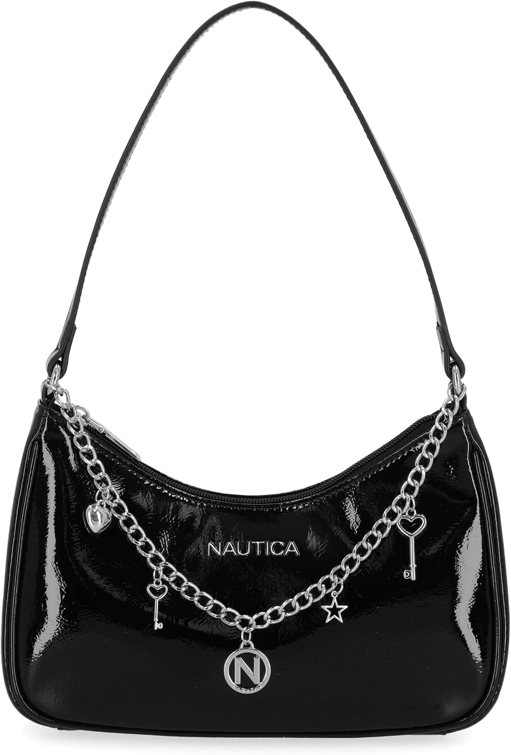 BOLSO HOBO PARA MUJER NAUTICA VOYAGER EN CUERO VEGANO GRANDE CON CIERRE DE CREMALLERA - 2