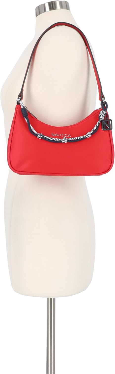 BOLSO HOBO PARA MUJER NAUTICA VOYAGER EN CUERO VEGANO GRANDE CON CIERRE DE CREMALLERA - 4