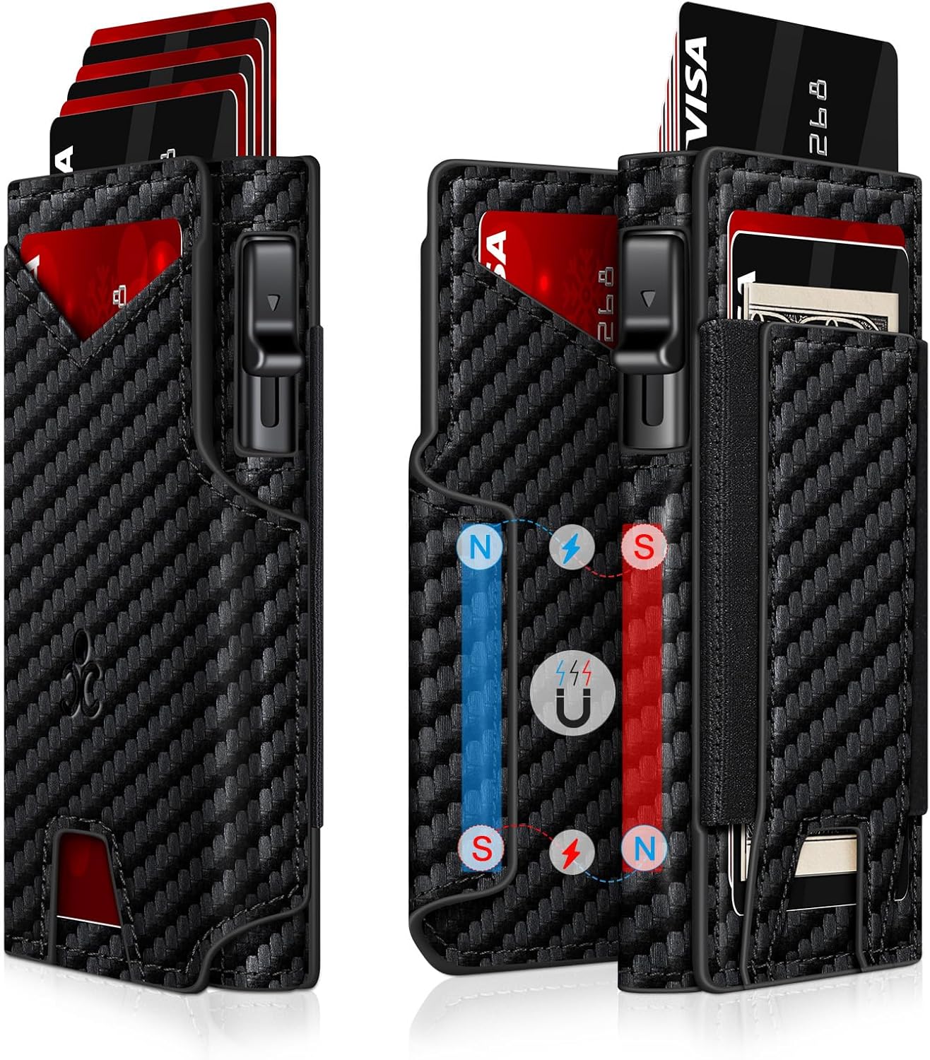 BILLETERA PARA HOMBRE SEMORID SLIM POP UP CON RFID Y VENTANA PARA ID - 1