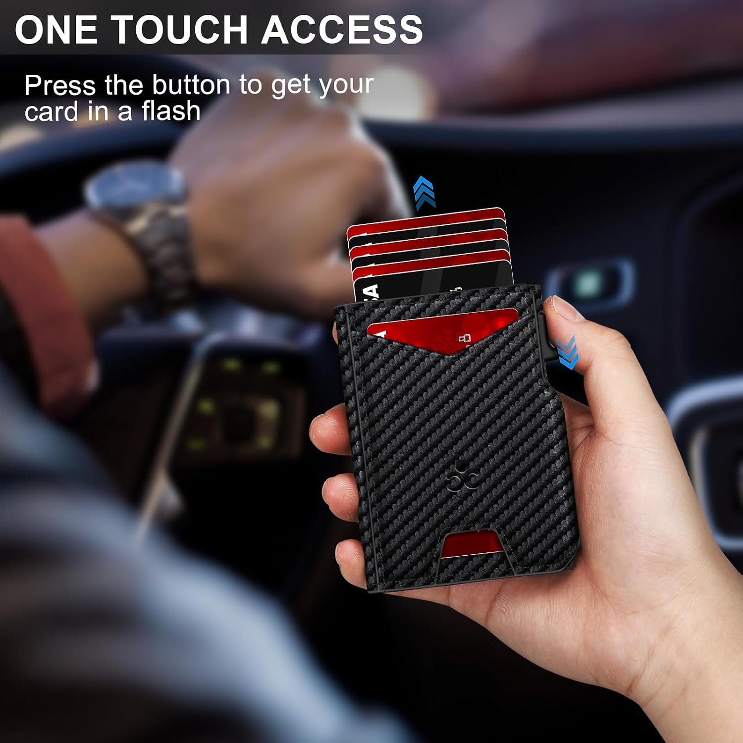 BILLETERA PARA HOMBRE SEMORID SLIM POP UP CON RFID Y VENTANA PARA ID - 3