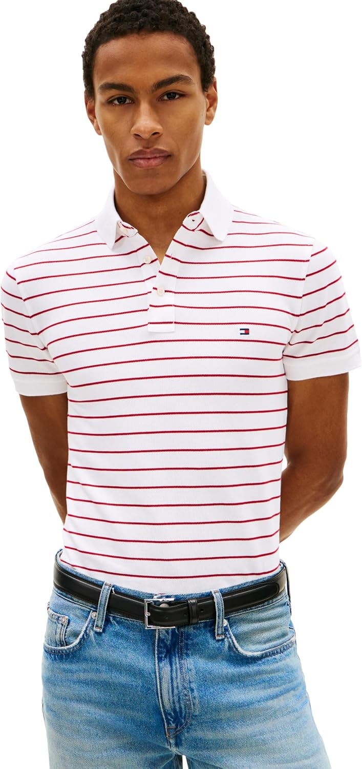 POLO PARA HOMBRE TOMMY HILFIGER SLIM FIT CON ALGODÓN ORGÁNICO Y STRETCH - 1