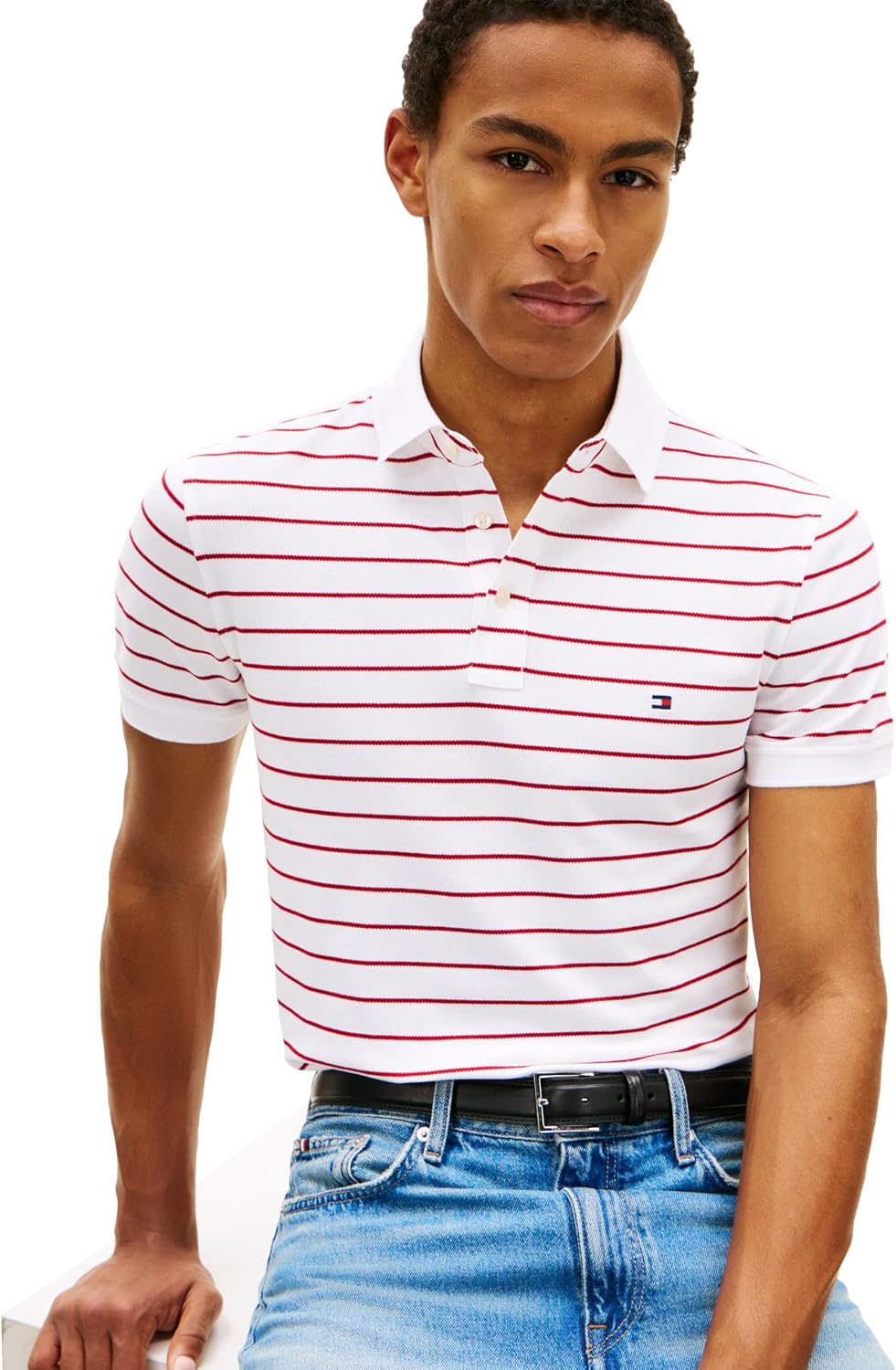 POLO PARA HOMBRE TOMMY HILFIGER SLIM FIT CON ALGODÓN ORGÁNICO Y STRETCH - 2