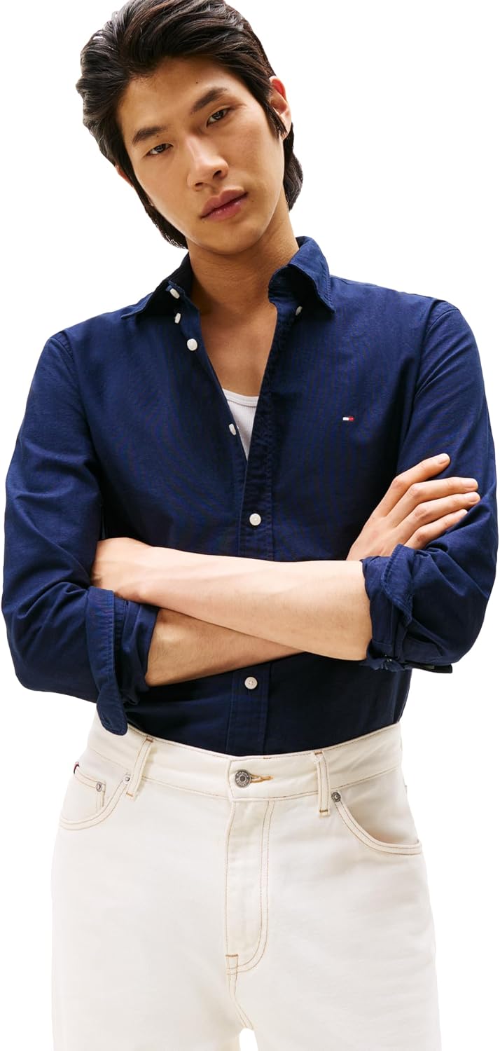 CAMISA DE HOMBRE TOMMY HILFIGER OXFORD MANGA LARGA REGULAR FIT - 1