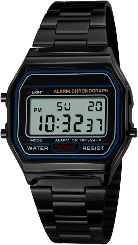 RELOJ DE PULSERA DIGITAL PARA HOMBRE PASOY ACERO DORADO - 1