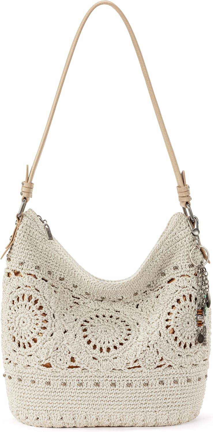 BOLSO HOBO THE SAK SEQUOIA CROCHET GEN HOBO MEDALLÓN NATURAL - 1