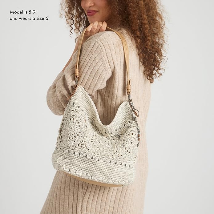 BOLSO HOBO THE SAK SEQUOIA CROCHET GEN HOBO MEDALLÓN NATURAL - 2