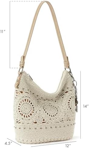 BOLSO HOBO THE SAK SEQUOIA CROCHET GEN HOBO MEDALLÓN NATURAL - 5