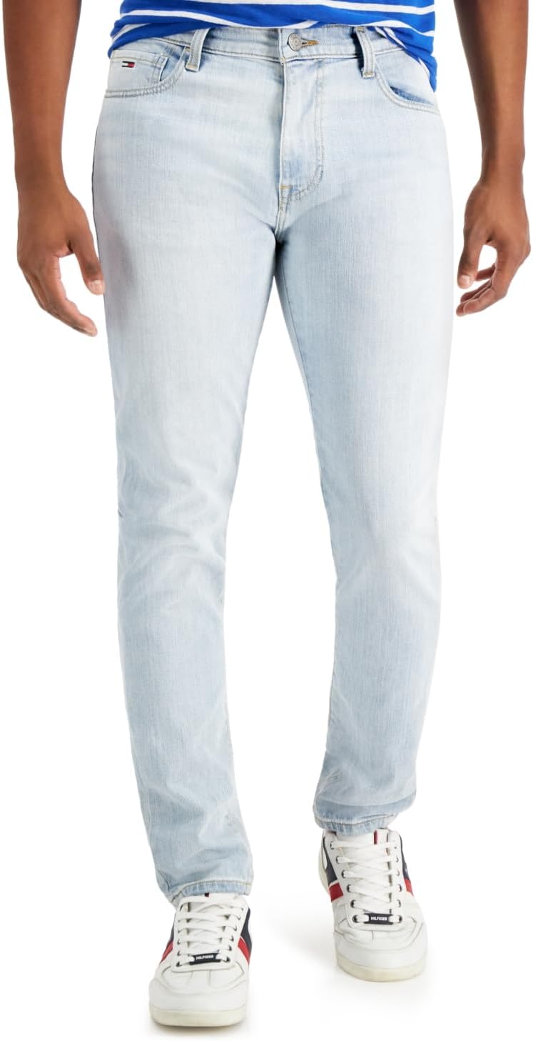 JEANS PARA HOMBRE TOMMY JEANS SLIM FIT DENIM LAVADO MEDIO - 1