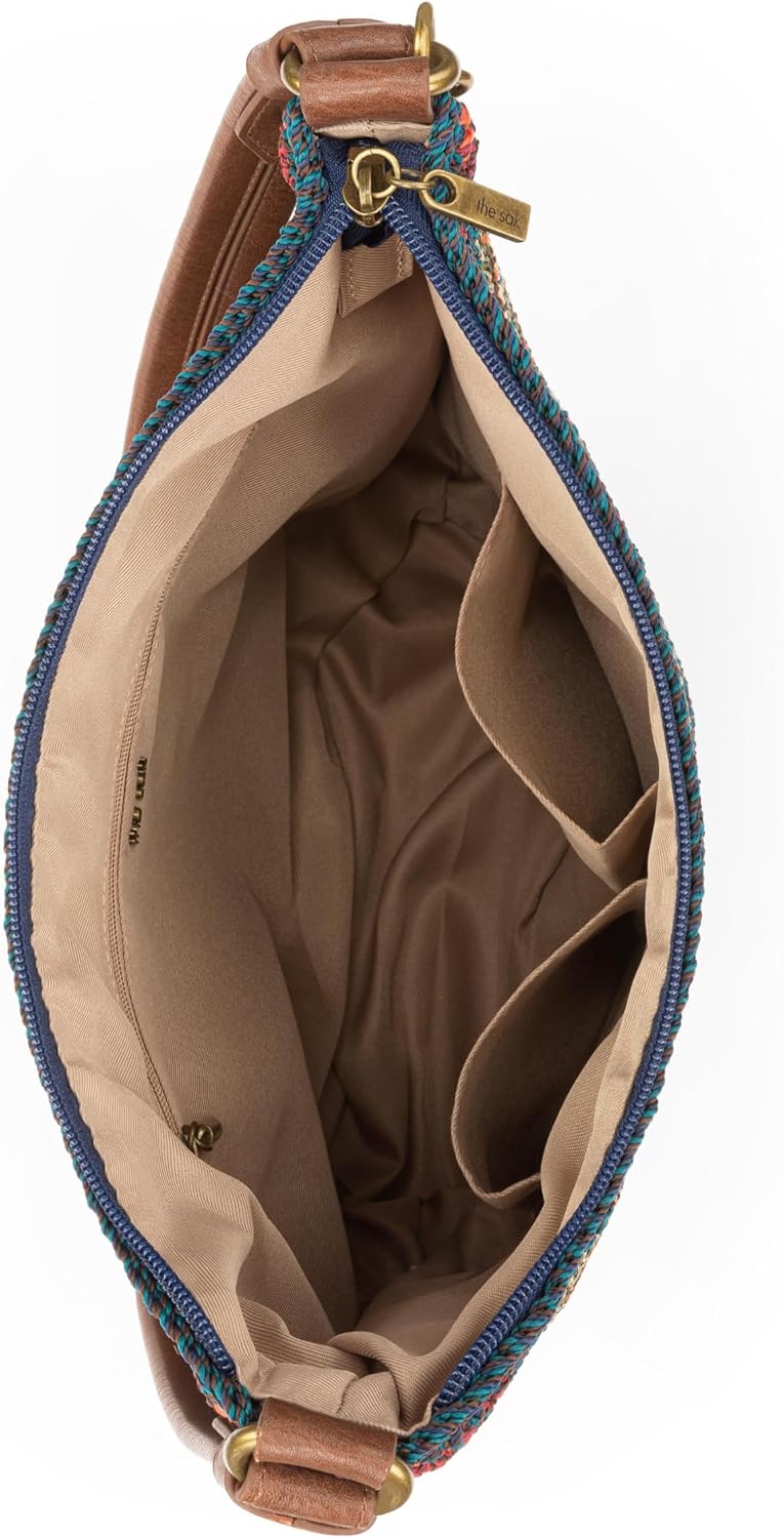 BOLSO HOBO THE SAK SEQUOIA CROCHET GRANDE PARA MUJER RAYAS DEL BOSQUE - 5