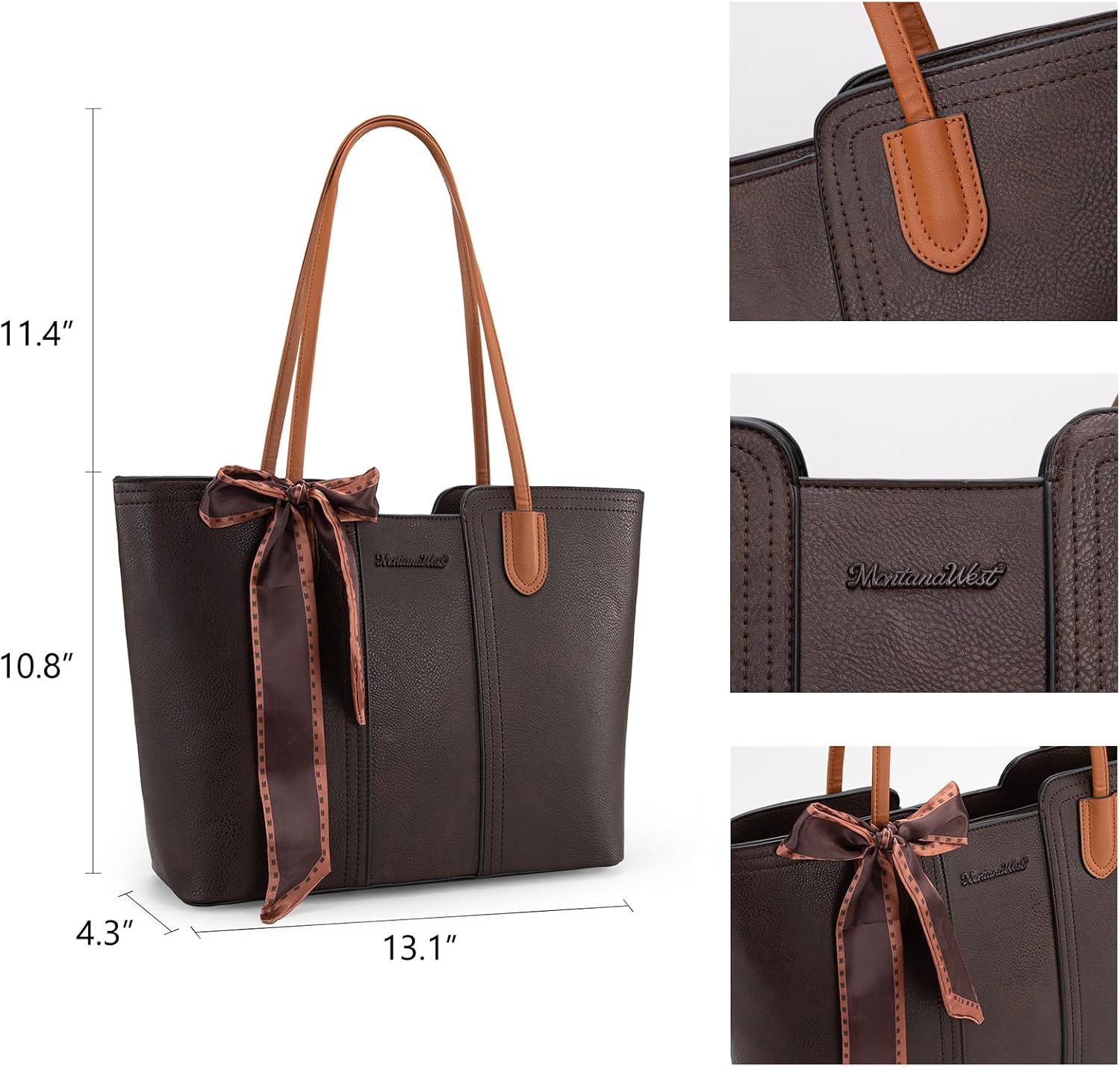 BOLSO TOTE MONTANA WEST PARA MUJER SATCHEL CON ASA SUPERIOR - 5