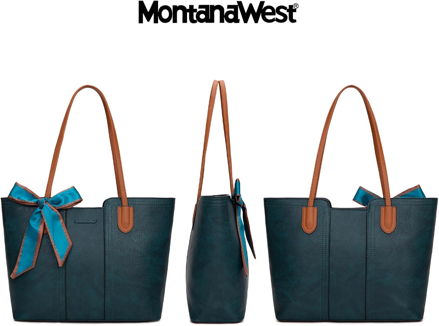 BOLSO TOTE MONTANA WEST PARA MUJER SATCHEL TOP HANDLE - 4