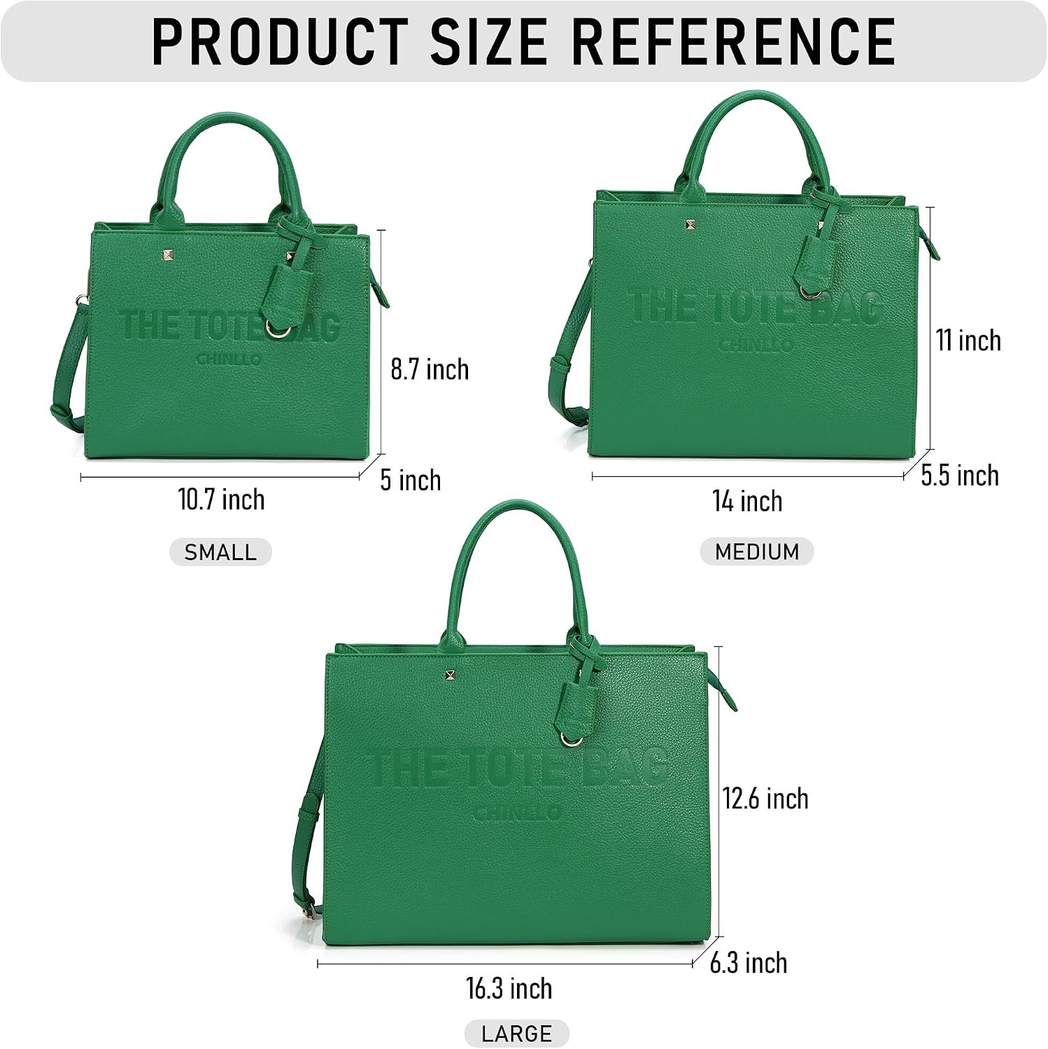 BOLSO TOTE CHINLLO PARA MUJER VERDE GRANO SMALL 4L - 3