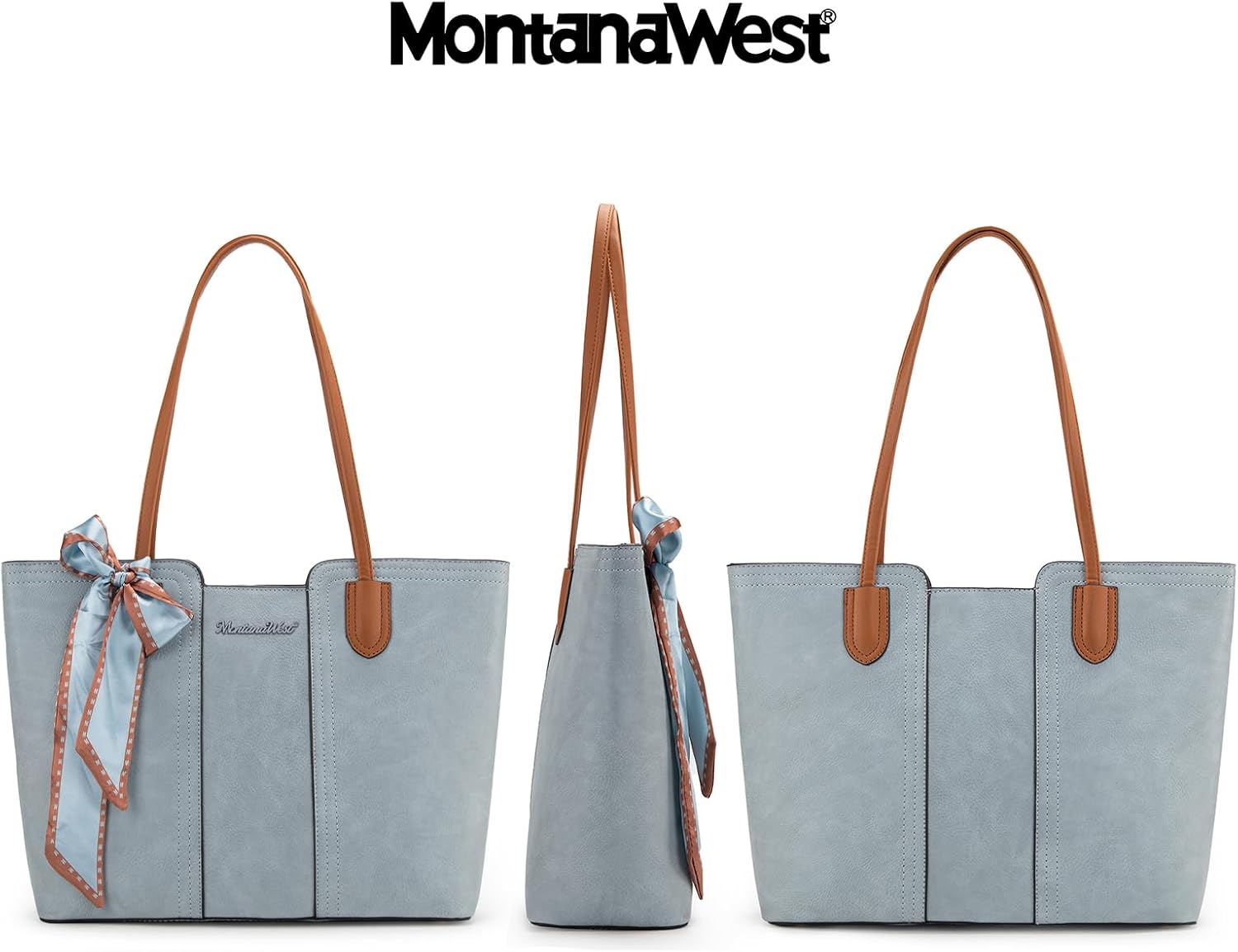 BOLSO TOTE MONTANA WEST MWC-323BL AZUL PASTEL - 4