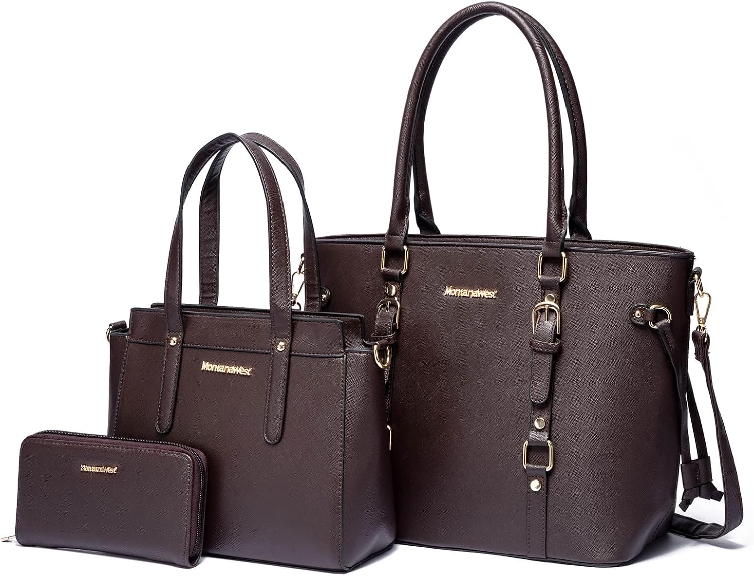 SET DE BOLSOS MONTANA WEST 3 PIEZAS TOTE Y SATCHEL PARA MUJER - 1