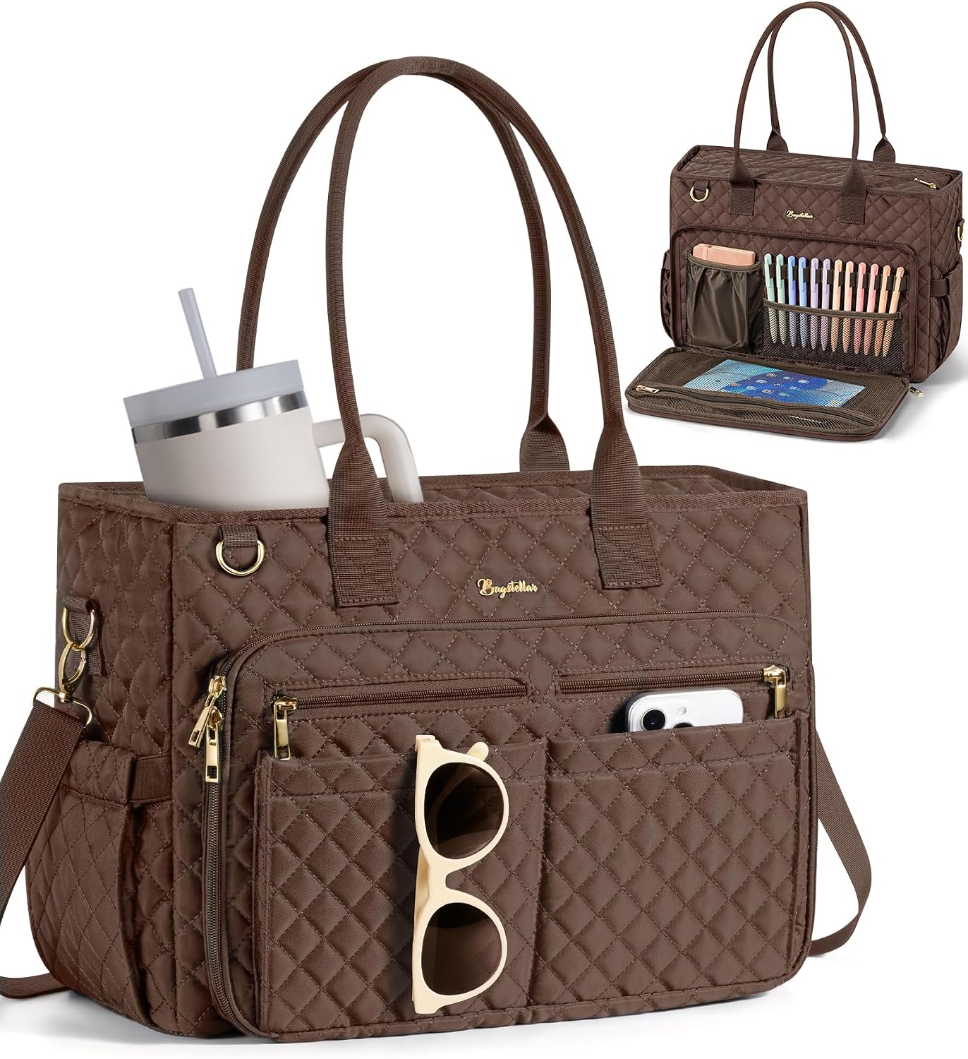 BOLSO TOTE BAG BAGSTELLAR TEACHER PARA MUJER, PARA LAPTOP 15.6' - 1
